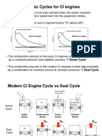 Thermodynamic Cycles For CI Engines: Fuel Injection Starts Fuel Injection Starts