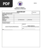 Revised Annex E: Locator Slip Template | PDF