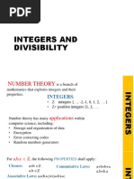 Integers and Divisibility