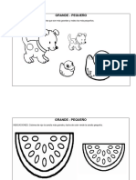 Actividades de Grande-Pequeño y Pertenencia