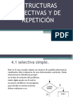 ESTRUCTURAS SELECTIVAS Y DE REPETICIÓN Presentacion