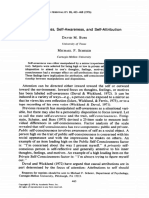 Self-Consciousness, Self-Awareness, and Self-Attribution: University of Texas