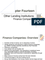 Chapter Fourteen: Other Lending Institutions