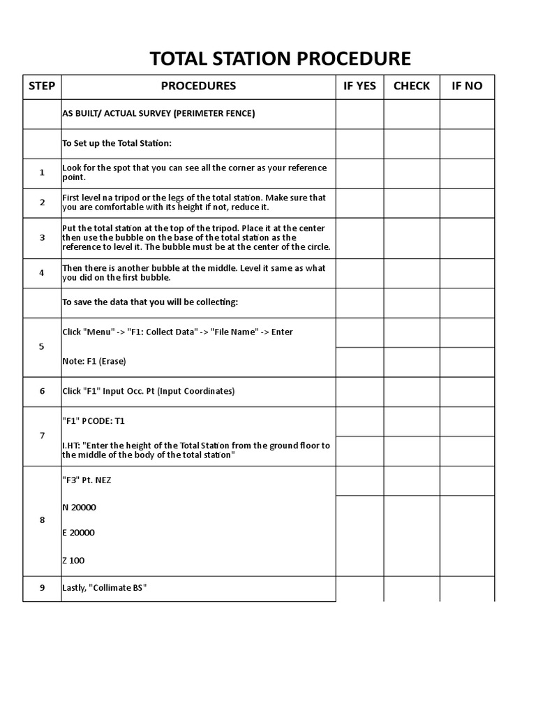 Total Station Setup and Data Transfer Guide | PDF | System Software ...