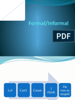 Formal Vs Informal 2