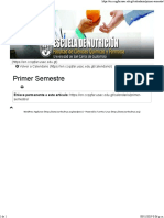 Primer Semestre - Escuela de Nutrición PDF