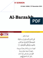 Friday Sermon: Al-Barzakh
