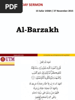 Friday Sermon: Al-Barzakh