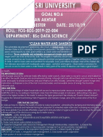 Goal No.6 Name.: SK - Jishan Akhtar Class.: 1 Semester Date.: 25/10/19 ROLL.: FOS-BDS-2019-22-004 Department.: BSC Data Science