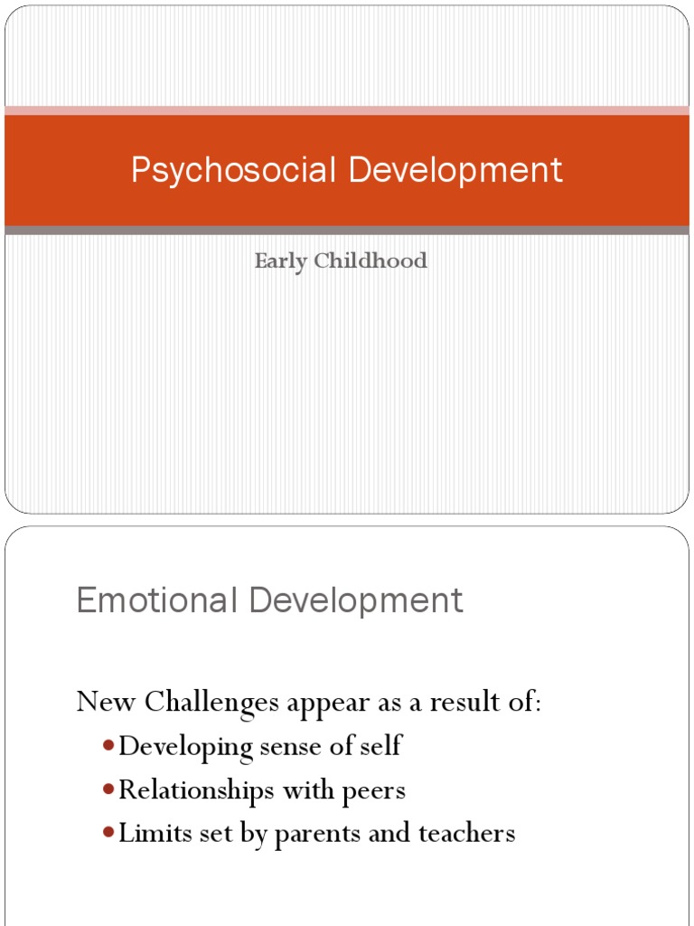 Early Childhood Emotional Development Insights | PDF | Emotional Self ...