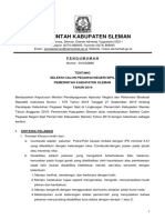Pengumuman Seleksi CPNS Sleman 2019 PDF