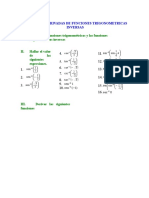 Ejercicios Derivadas Funciones Trigonométricas Inversas