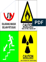 Caution: Dilarang Masuk Selain Petugas