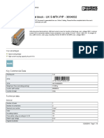 Knife Disconnect Terminal Block - UK 5-MTK-P/P - 3004032: Key Commercial Data