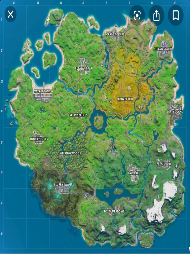Fortnite Map - Google Search PDF | PDF