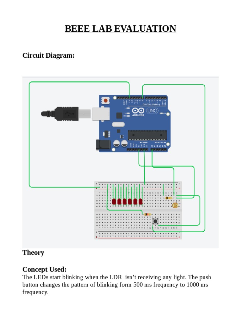 LDR and LED Circuit Experiment Guide | PDF