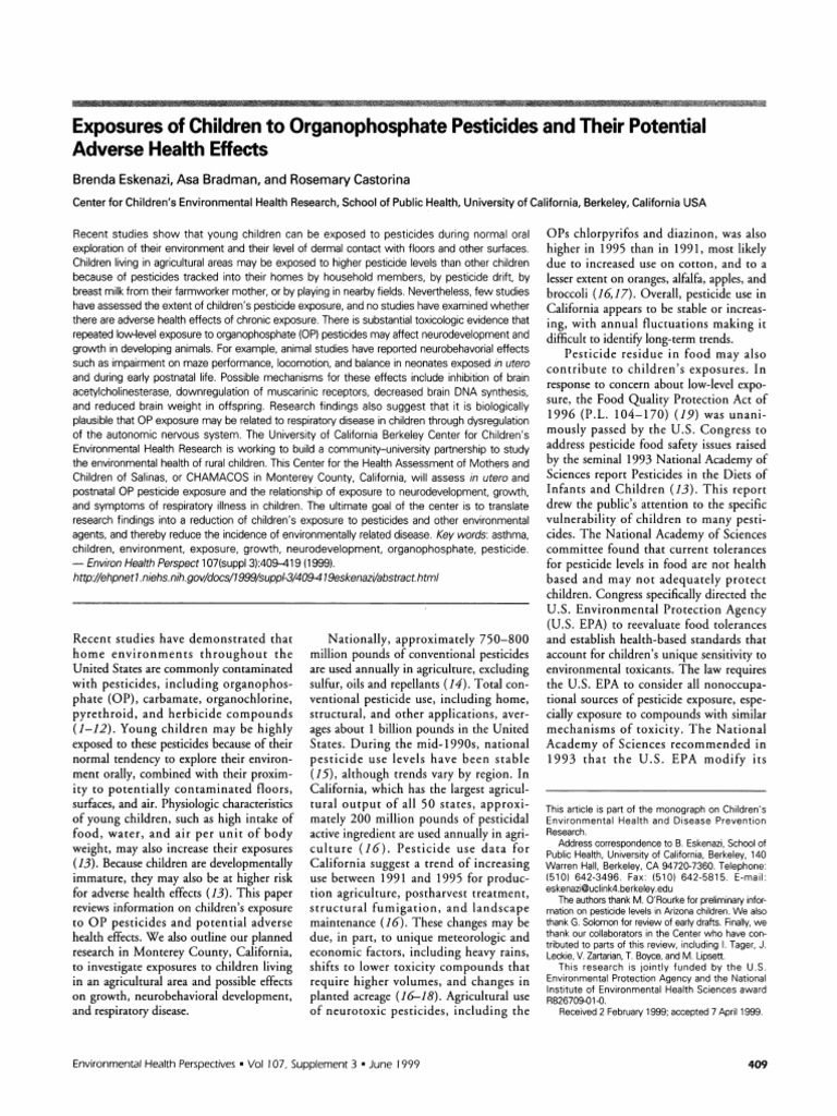 Jurnal Pestisida | PDF | Pesticide | Acetylcholine