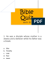 Bible Quiz 3