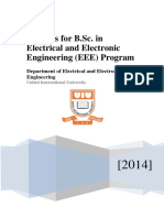 Syllabus For B.Sc. in Electrical and Electronic Engineering (EEE) Program