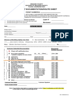 OCP Project Documentation Route Sheet