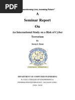 A Seminar Report On: An International Study On A Risk of Cyber Terrorism