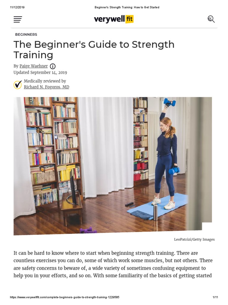 The Beginner's Guide To Strength Training | PDF | Strength Training ...