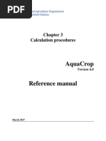 Aquacrop Manual