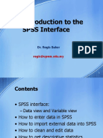 SPSS Interface Beginners by DR Rogis