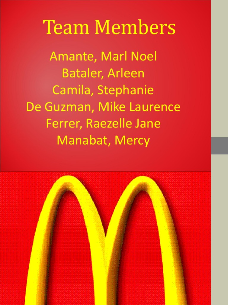 Mcdonalds | PDF | Franchising | Food And Drink