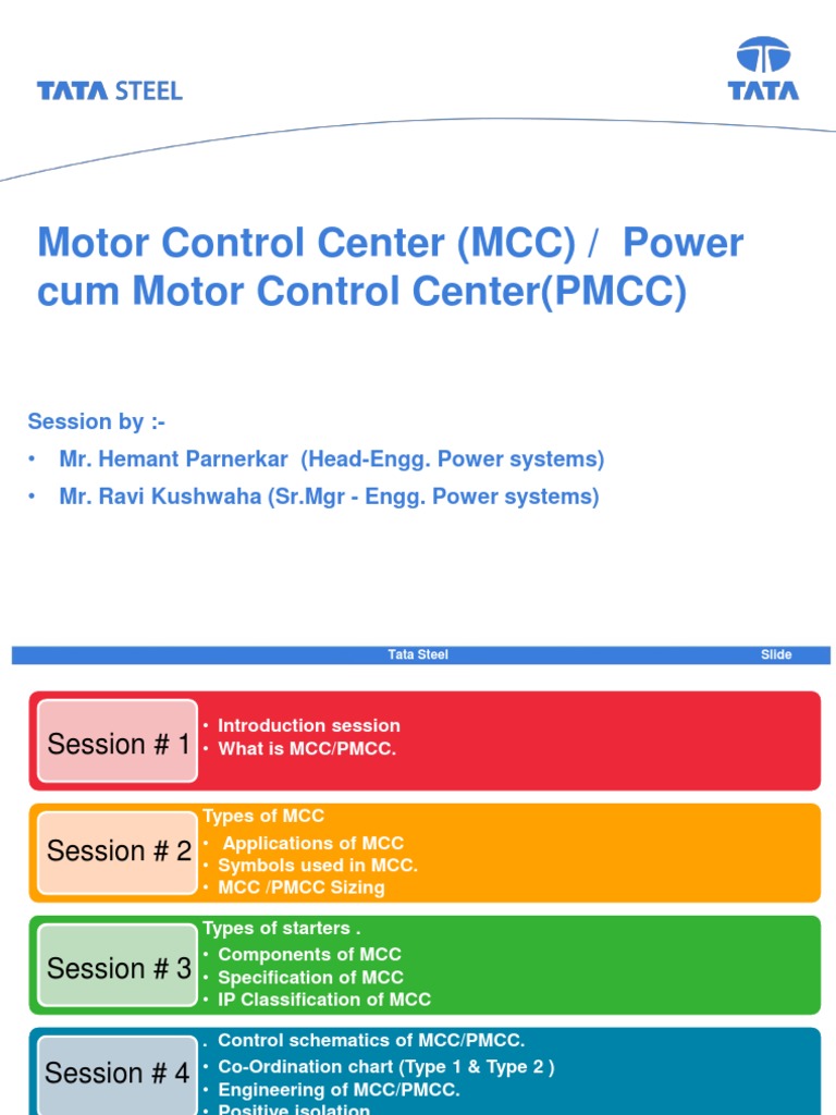MCC and PMCC Overview and Applications | PDF | Relay | Electric Power