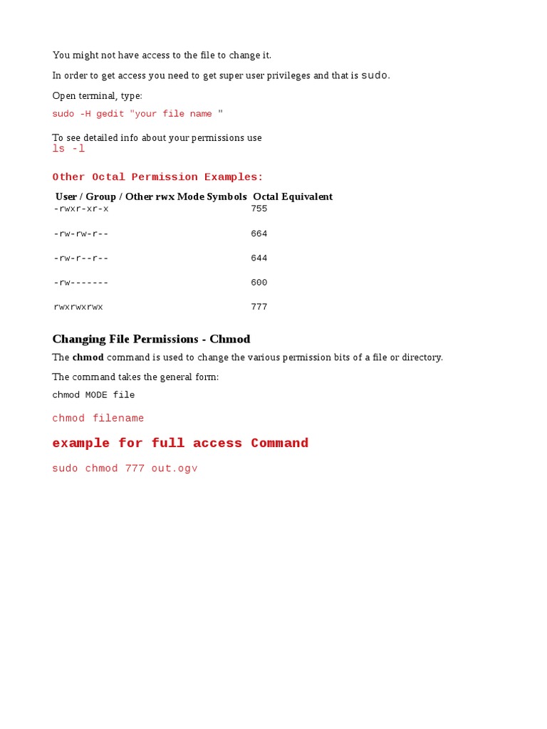 Chmod Pdf