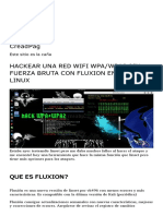 HACKEAR UNA RED WIFI WPA - WPA2 SIN FUERZA BRUTA CON FLUXION EN KALI LINUX - CreadPag PDF