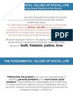 The Fundamental Values of Social Life