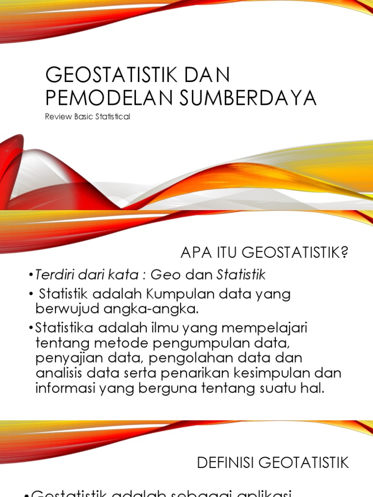 Geostatistik Dan Pemodelan Sumberdaya PDF | PDF