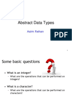 Abstract Data Types: Asim Rehan