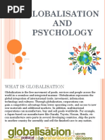 Globalisation AND Psychology: Oindrila Paul