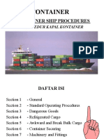 Container Container Ship Procedures Prosedur Kapal Kontainer 1