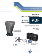 Model 8710 DP-C Micromanometer and Model 8375 A B Modular Air Balancing Tool