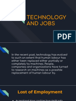 Technology and Jobs: Created By: Iwayan, Eric Esmin, Eiderson Auxtero, Angelo Tiempo, Jeremy