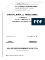 Digital Signal Processing Digital Signal Processing: DSP Lab Manual DSP Lab Manual