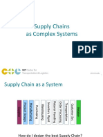 Supply Chains As Complex Systems: Center For Transportation & Logistics