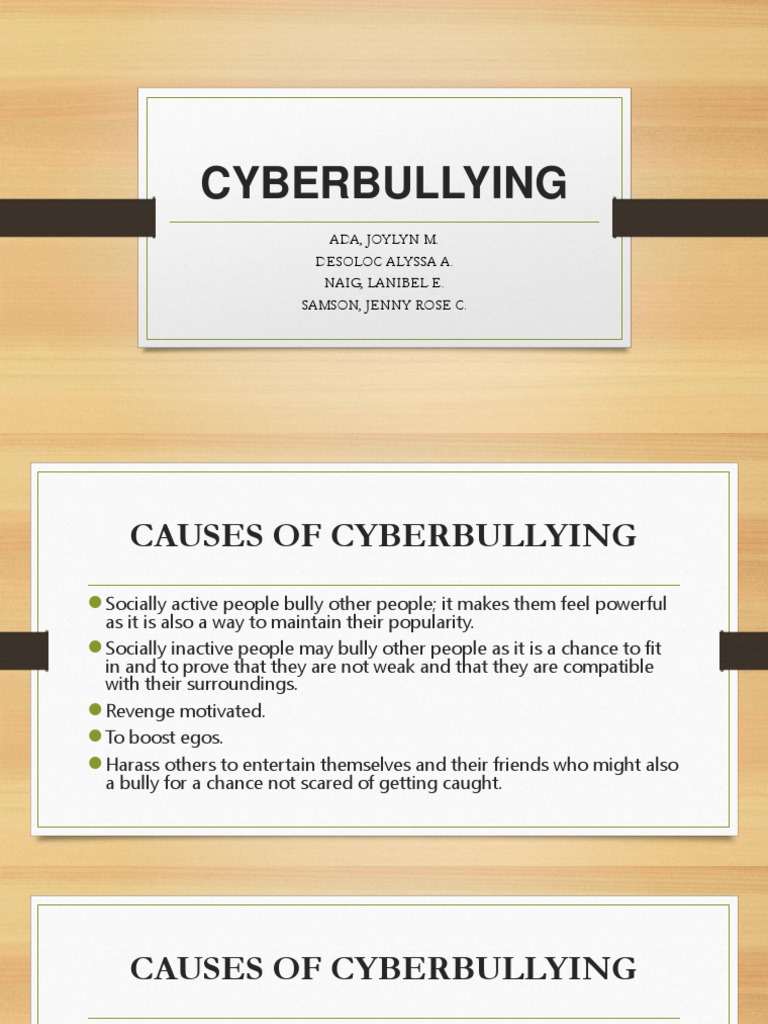Causes and Effects of Cyberbullying | PDF | Social Science | Self ...
