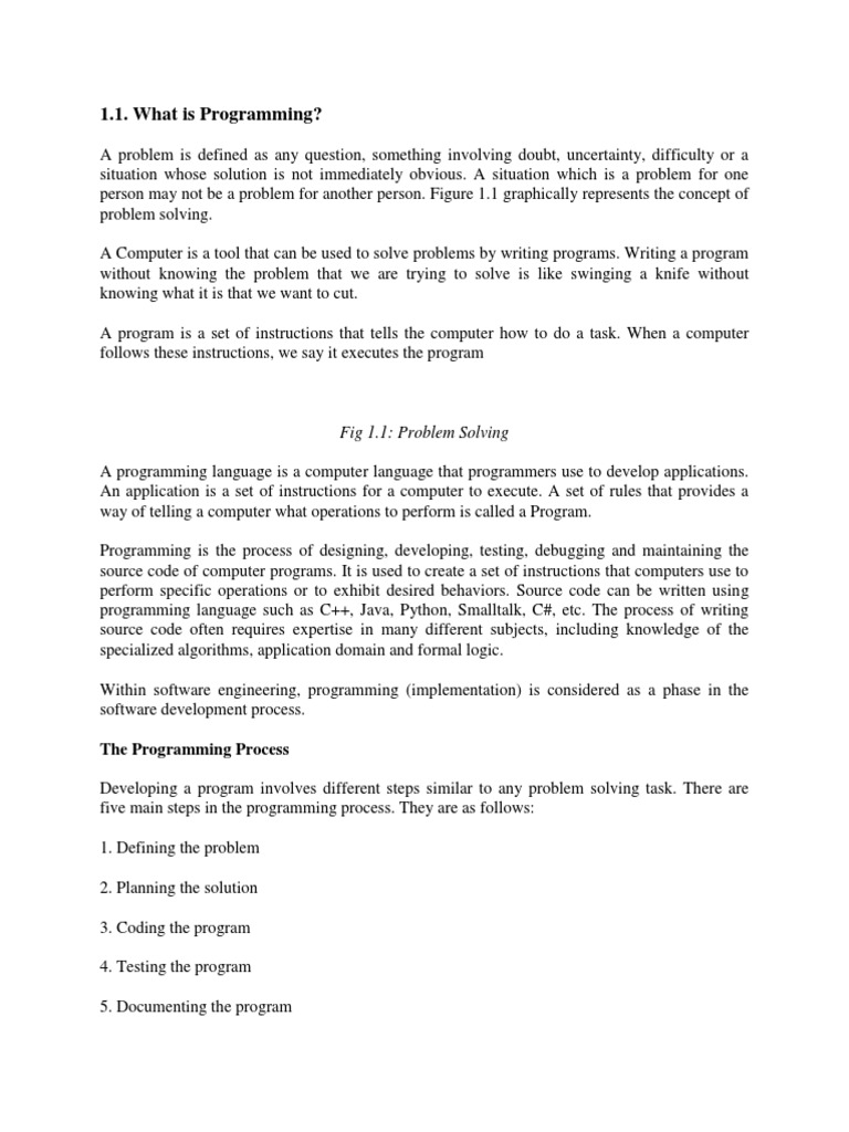 Basics of Programming | PDF | Software Testing | Programming Language