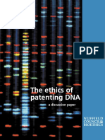 The Ethics of Patenting DNA A Discussion Paper PDF