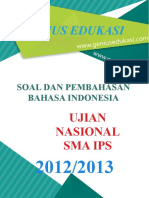 Soal Dan Pembahasan UN Bahasa Indonesia SMA IPS 2012 2013