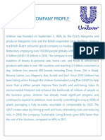 Unilever Company Profile
