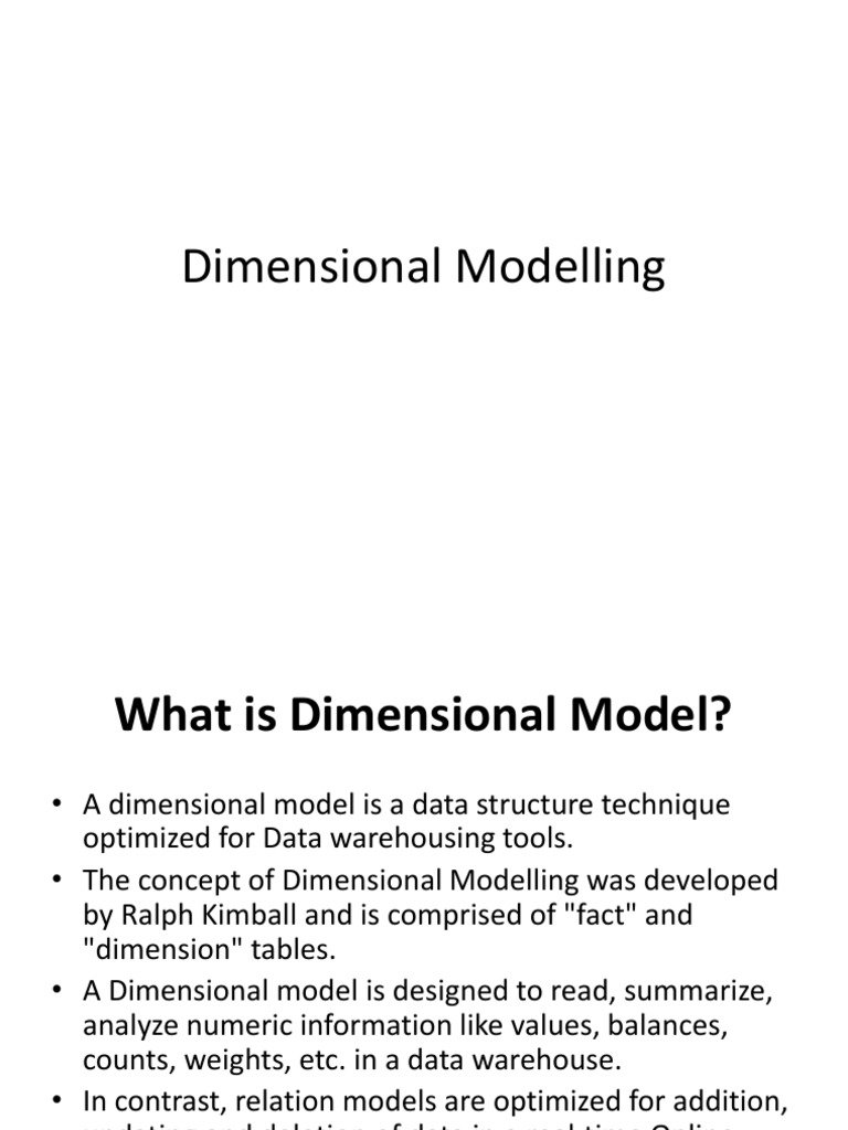 Dimensional Modelling PDF Data Warehouse Data