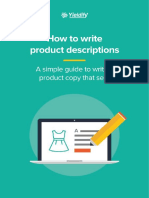 Writing Product Descriptions