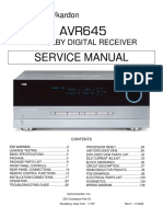 Harman Kardon AVR 645 Service Manual