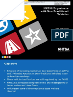 NHTSA Experience With Non-Traditional Vehicles: GRSP 59th Session May 2016